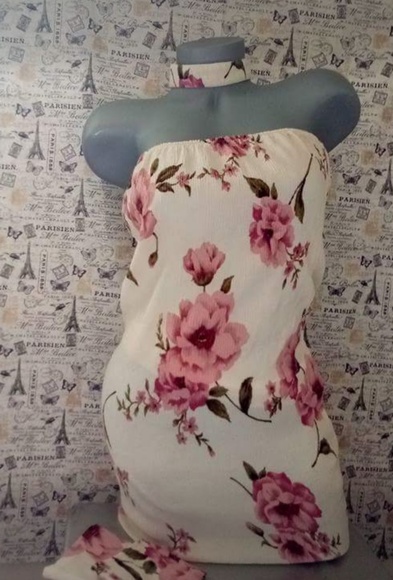 Floral mini dress summer dress - Picture 2 of 4